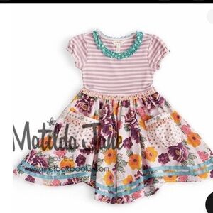 Matilda Jane Chrysalis Twirly Dress Girls Pink Floral Easter Boutique